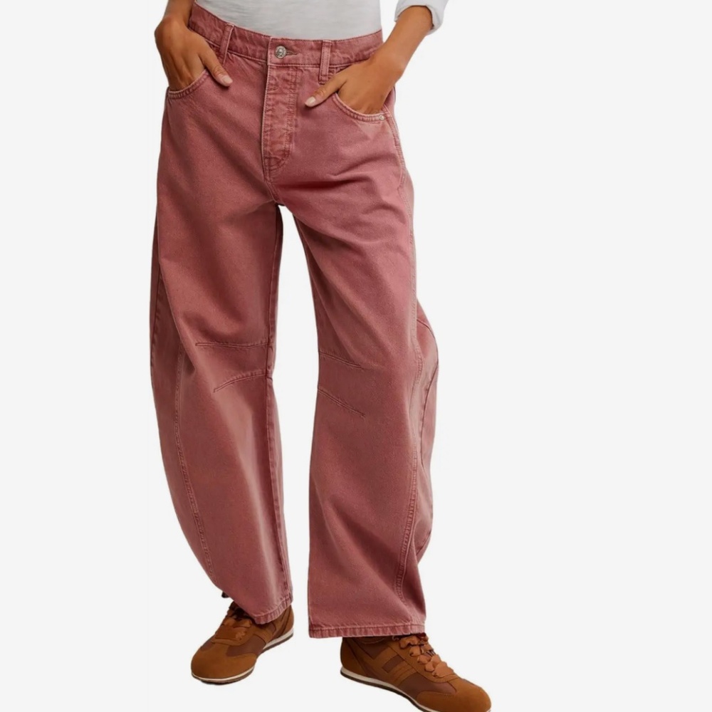 Like New Free People Barrel Jeans